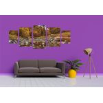 Casa si Gradina - Decoratiuni - Tablouri - Tablou multicanvas 5 piese Natura model 68, 220x90 cm - Infinity.ro