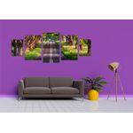 Casa si Gradina - Decoratiuni - Tablouri - Tablou multicanvas 5 piese Natura model 28, 220x90 cm - Infinity.ro