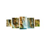 Casa si Gradina - Decoratiuni - Tablouri - Tablou multicanvas 5 piese model Cascada 6, 220x90 cm - Infinity.ro