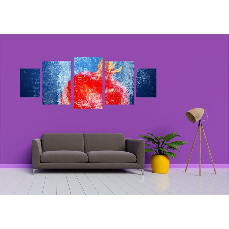 Casa si Gradina - Decoratiuni - Tablouri - Tablou multicanvas 5 piese Food and Drinks model 62, 220x90 cm - Infinity.ro