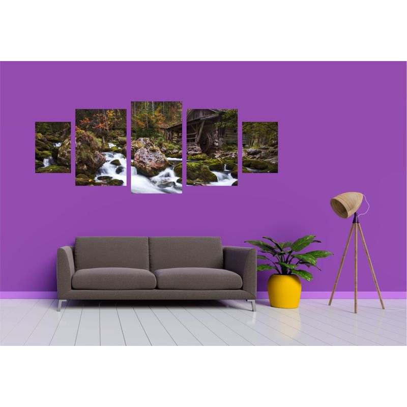 Casa si Gradina - Decoratiuni - Tablouri - Tablou multicanvas 5 piese Natura model 26, 220x90 cm - Infinity.ro