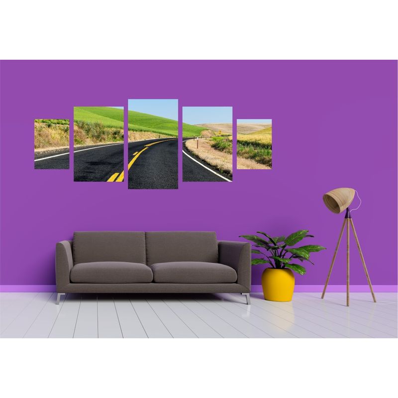 Casa si Gradina - Decoratiuni - Tablouri - Tablou multicanvas 5 piese Natura model 84, 220x90 cm - Infinity.ro