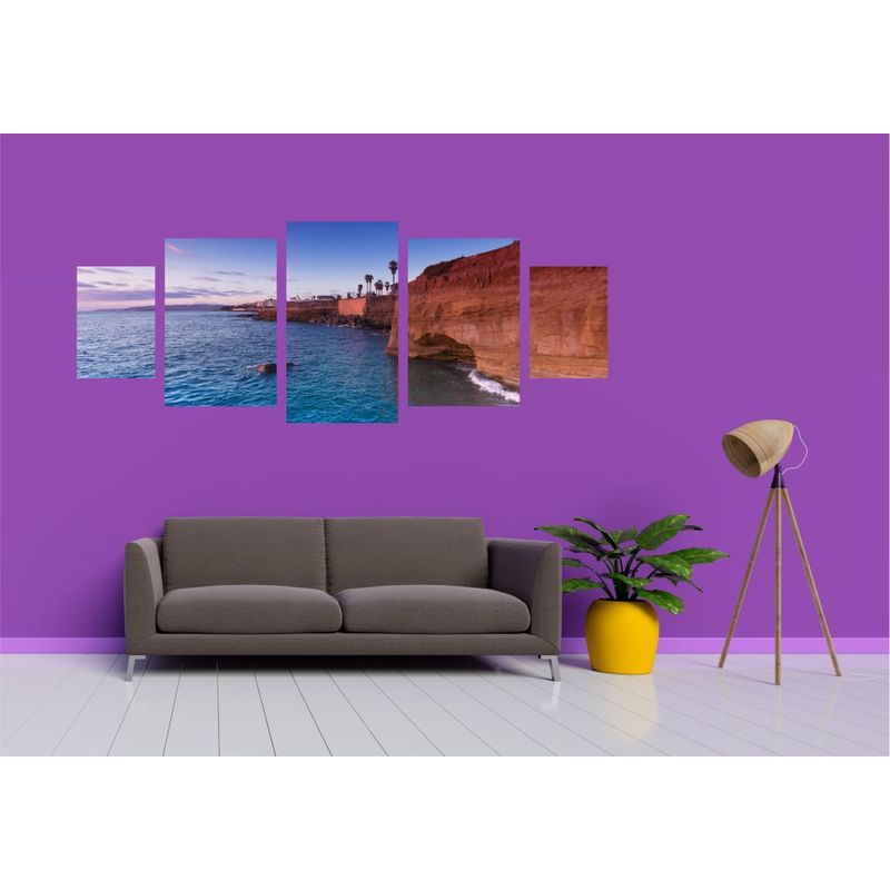 Casa si Gradina - Decoratiuni - Tablouri - Tablou multicanvas 5 piese Natura model 98, 220x90 cm - Infinity.ro