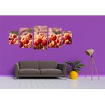 Casa si Gradina - Decoratiuni - Tablouri - Tablou multicanvas 5 piese Flori model 9, 220x90 cm - Infinity.ro