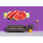 Casa si Gradina - Decoratiuni - Tablouri - Tablou multicanvas 5 piese Food and Drinks model 125, 220x90 cm - Infinity.ro