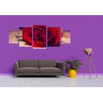 Casa si Gradina - Decoratiuni - Tablouri - Tablou multicanvas 5 piese Flori model 8, 220x90 cm - Infinity.ro