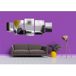 Casa si Gradina - Decoratiuni - Tablouri - Tablou multicanvas 5 piese Food and Drinks model 107, 220x90 cm - Infinity.ro