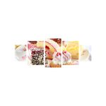 Casa si Gradina - Decoratiuni - Tablouri - Tablou multicanvas 5 piese Food and Drinks model 133, 220x90 cm - Infinity.ro