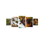 Casa si Gradina - Decoratiuni - Tablouri - Tablou multicanvas 5 piese Natura model 125, 220x90 cm - Infinity.ro