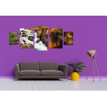 Casa si Gradina - Decoratiuni - Tablouri - Tablou multicanvas 5 piese Natura model 125, 220x90 cm - Infinity.ro