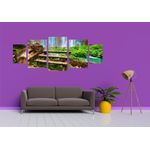 Casa si Gradina - Decoratiuni - Tablouri - Tablou multicanvas 5 piese model Cascada 4, 220x90 cm - Infinity.ro