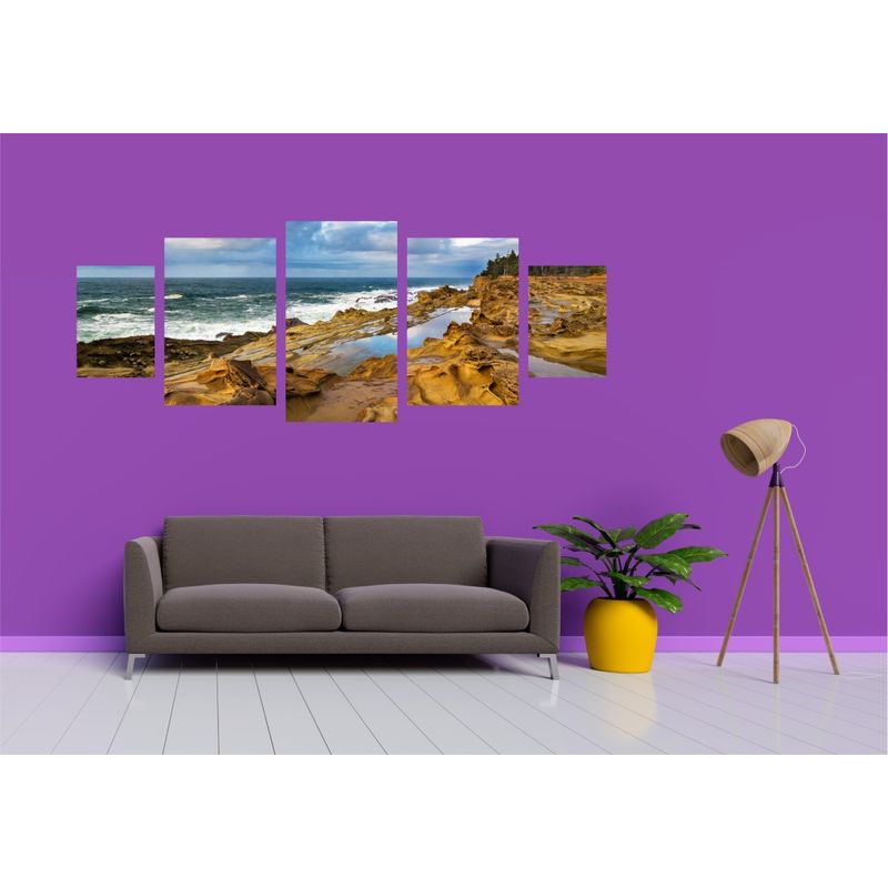 Casa si Gradina - Decoratiuni - Tablouri - Tablou multicanvas 5 piese Natura model 137, 220x90 cm - Infinity.ro