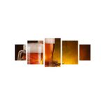 Casa si Gradina - Decoratiuni - Tablouri - Tablou multicanvas 5 piese Food and Drinks model 55, 220x90 cm - Infinity.ro