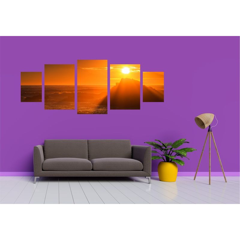 Casa si Gradina - Decoratiuni - Tablouri - Tablou multicanvas 5 piese Natura model 143, 220x90 cm - Infinity.ro