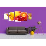 Casa si Gradina - Decoratiuni - Tablouri - Tablou multicanvas 5 piese Food and Drinks model 54, 220x90 cm - Infinity.ro