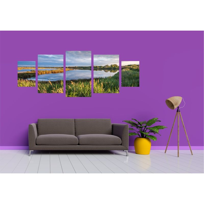 Casa si Gradina - Decoratiuni - Tablouri - Tablou multicanvas 5 piese Natura model 69, 220x90 cm - Infinity.ro