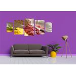 Casa si Gradina - Decoratiuni - Tablouri - Tablou multicanvas 5 piese Food and Drinks model 53, 220x90 cm - Infinity.ro