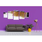 Casa si Gradina - Decoratiuni - Tablouri - Tablou multicanvas 5 piese model Cascada 24, 220x90 cm - Infinity.ro