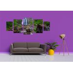 Casa si Gradina - Decoratiuni - Tablouri - Tablou multicanvas 5 piese model Cascada 13, 220x90 cm - Infinity.ro