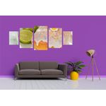 Casa si Gradina - Decoratiuni - Tablouri - Tablou multicanvas 5 piese Food and Drinks model 77, 220x90 cm - Infinity.ro