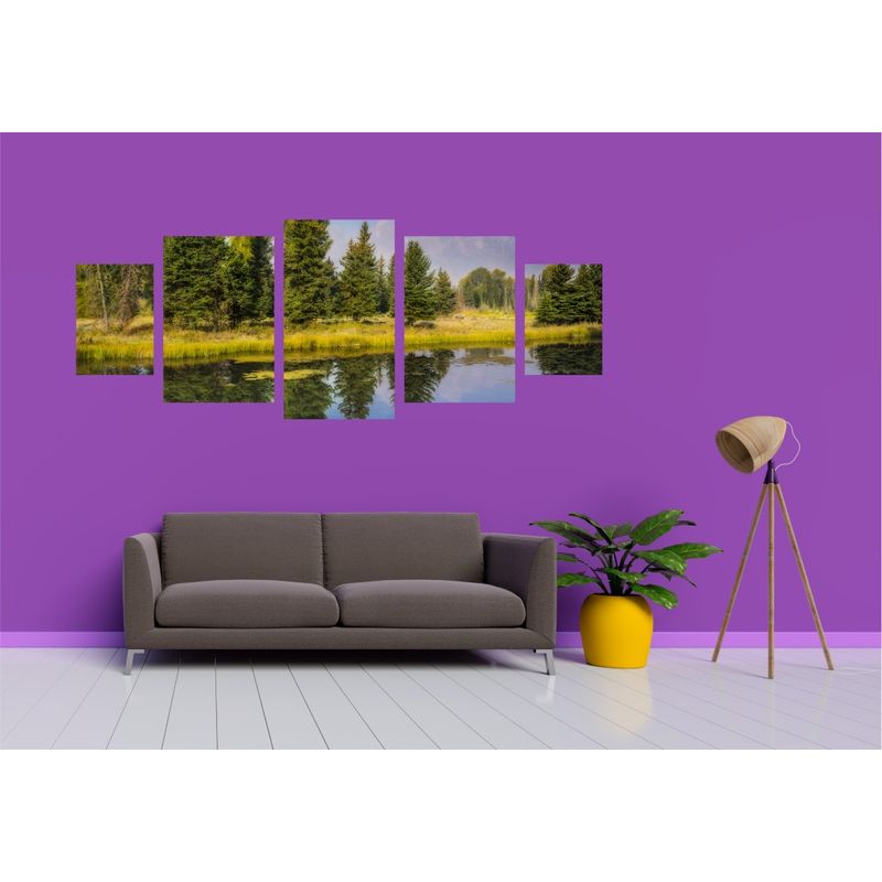 Casa si Gradina - Decoratiuni - Tablouri - Tablou multicanvas 5 piese Natura model 11, 220x90 cm - Infinity.ro