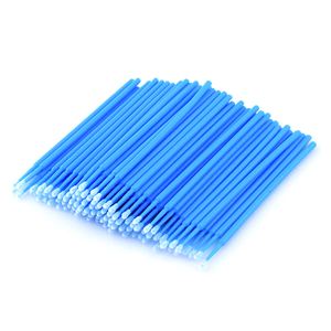 Micro perii, pentru curatarea genelor, 100 bucati, Albastru