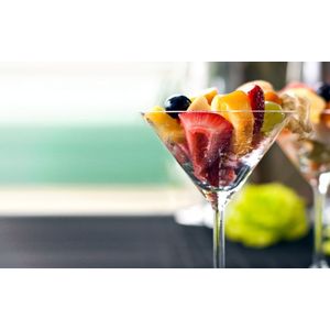 Tablou canvas  Drinks and food model 9