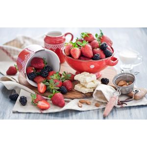 Tablou canvas  Drinks and food model 11