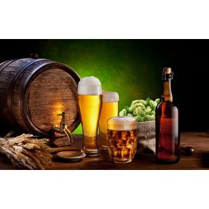 Tablou canvas  Drinks and food model 35